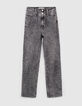 Women’s grey BCI cotton cropped slouchy jeans-6