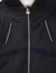 Parka marine fourrée à capuche bébé fille-6