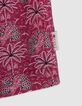 Robe rose imprimé palmiers bébé fille-4