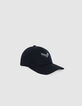 Casquette noire broderie chevrons Femme-1
