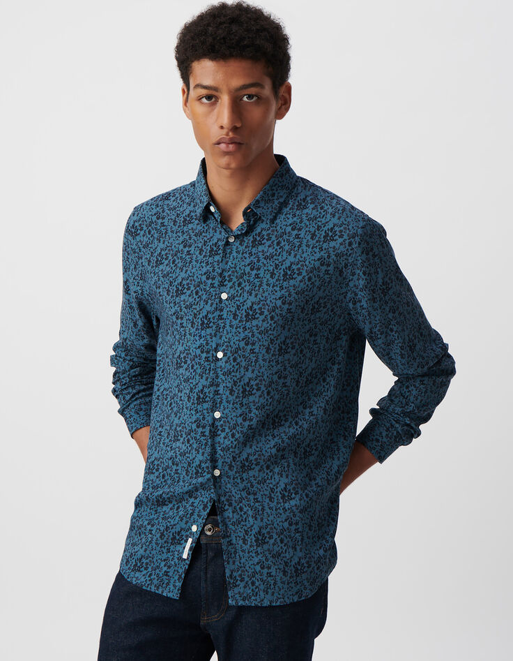 Chemise REGULAR orage LENZING™ ECOVERO™ fleurs Homme-2