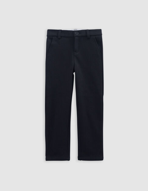 Schwarze Jungenhose aus Steppstrick - IKKS