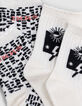 Chaussettes écrues et noires fille-6