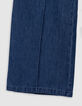 Blauwe LARGE jeans Waterless met opvallende vouwen meisjes-7