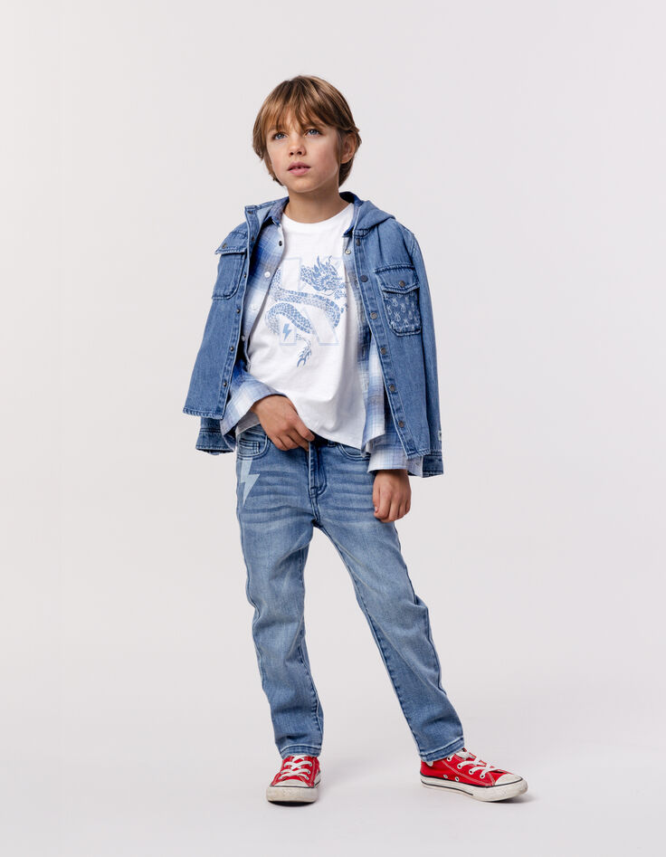 Blauwe STRAIGHT waterless jeans jongens-1 Blauwe STRAIGHT waterless jeans jongens-1