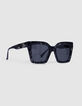 Lunettes solaires Billy noires verres gris-2