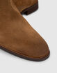 Men’s brown suede zipped boots-4