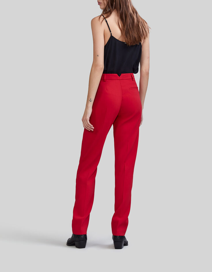 Pantalon de costume coquelicot Femme-6
