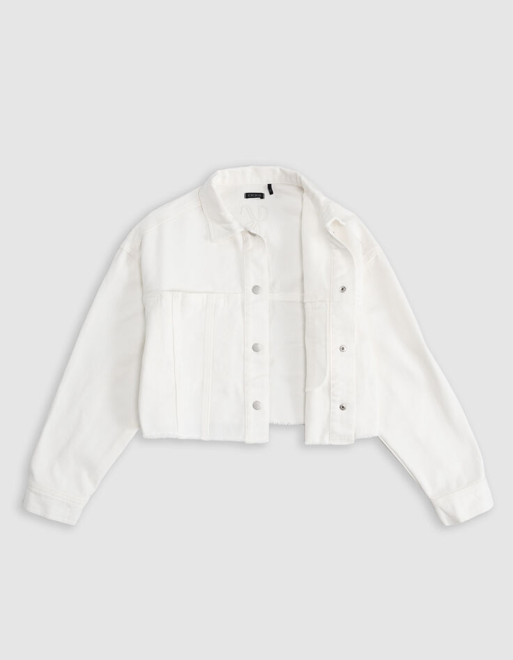 Chaqueta vaquera blanca flecos cropped niña-6 Chaqueta vaquera blanca flecos cropped niña-6