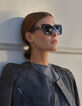 Lunettes solaires Billy noires verres gris-7