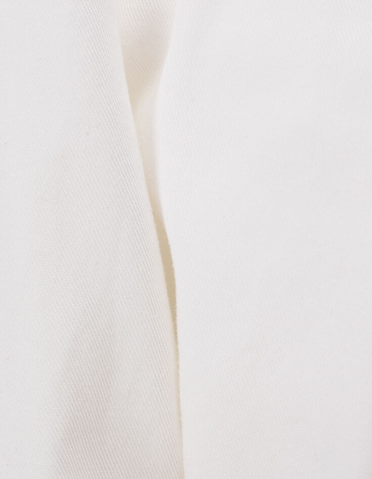 Pantalón large blanco roto pinzas niña-8 Pantalón large blanco roto pinzas niña-8