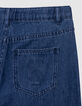 Blauwe LARGE jeans Waterless met opvallende vouwen meisjes-8