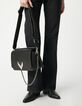 Bolso 111 Romy piel de cordero Chrome Free negro para mujer-9