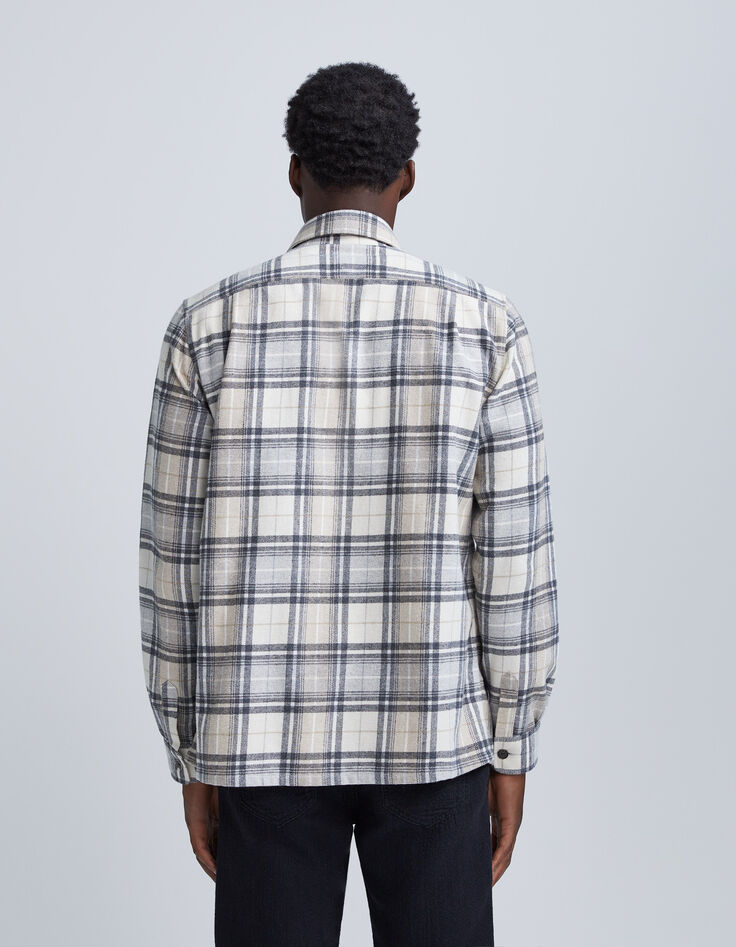 Chemise REGULAR vison à motif carreaux Homme-3 Chemise REGULAR vison à motif carreaux Homme-3