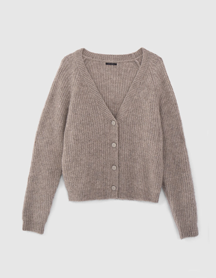 Gebreid sesam vest voor dames-6