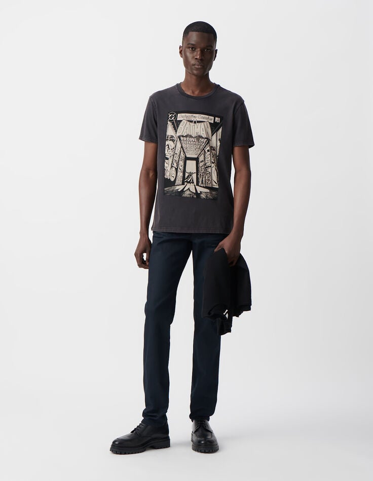 Camiseta gris cómics IKKS x BATMAN hombre-1 Camiseta gris cómics IKKS x BATMAN hombre-1