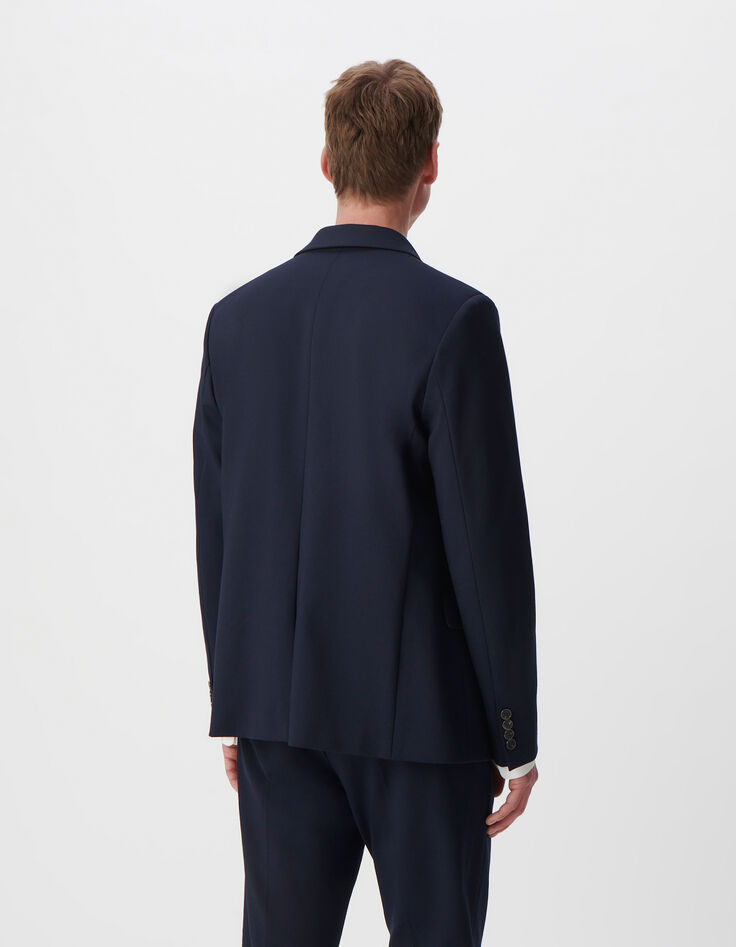Marine ONGETAILLEERDE blazer milanotricot Heren-3