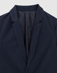 Dünner marineblauer Jungen-Blazer-5