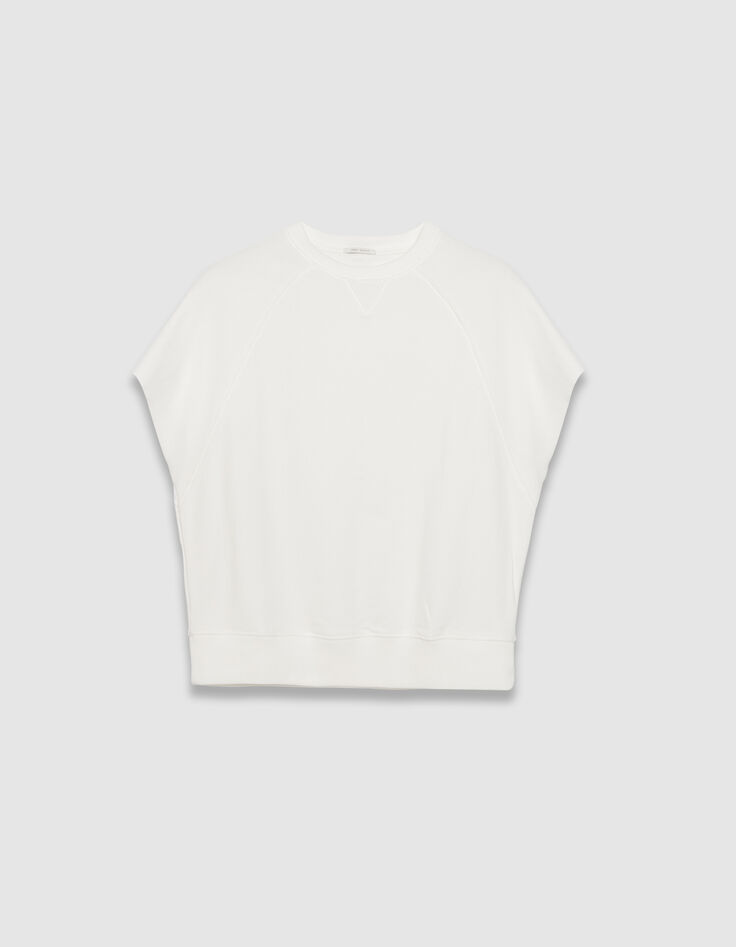 Sweat sans manches blanc oversize Femme-4 Sweat sans manches blanc oversize Femme-4