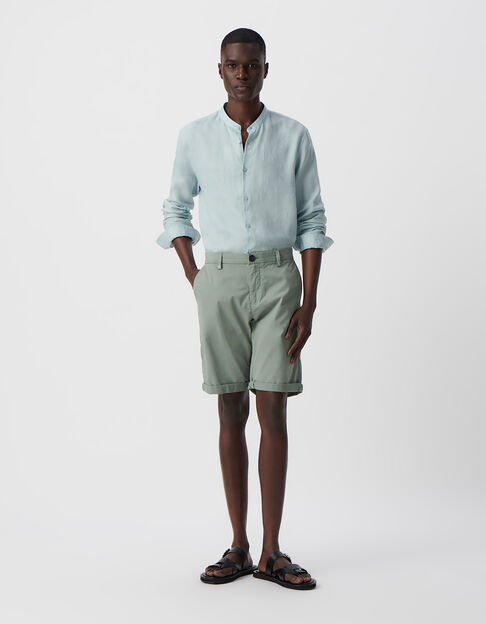 Bermudas tipo CHINO TAPERED azul gris hombre - IKKS