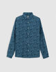Chemise REGULAR orage LENZING™ ECOVERO™ fleurs Homme-6