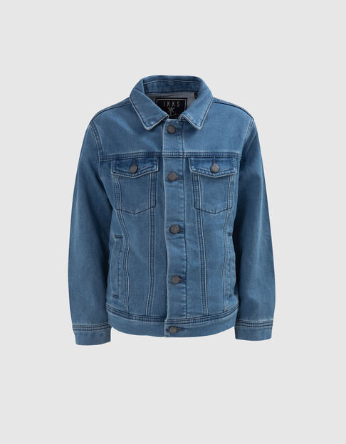 Blauw jeansjasje waterless jongens - IKKS