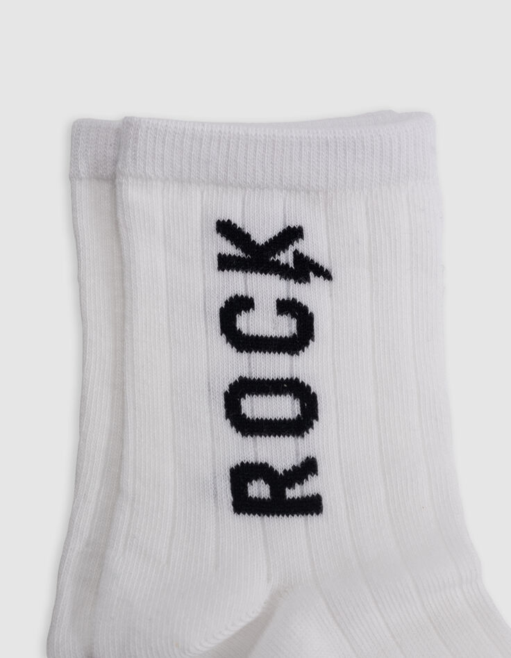 Blaue und weiße, kurze Jungensocken-4
