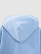 Blue sun-moon pattern hoodie for boy-7