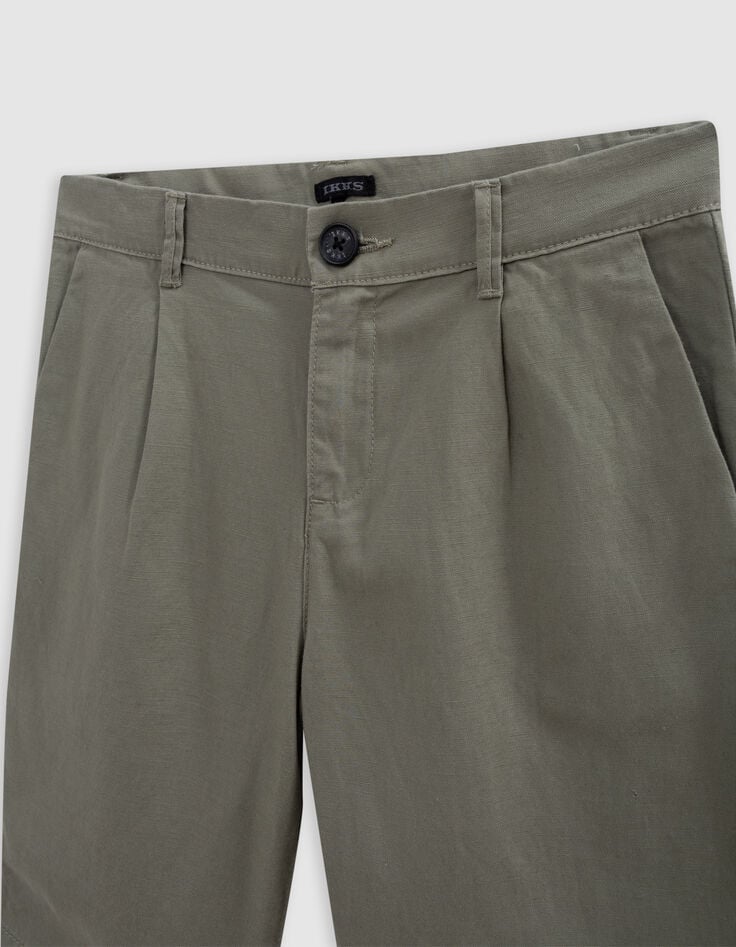 Bermuda CHINO kaki garçon-5 Bermuda CHINO kaki garçon-5