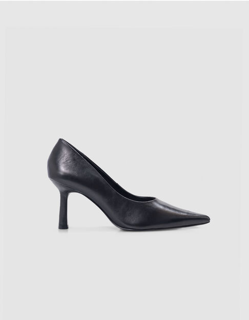 Glacé leather black pumps Ligne 111 Femme - IKKS