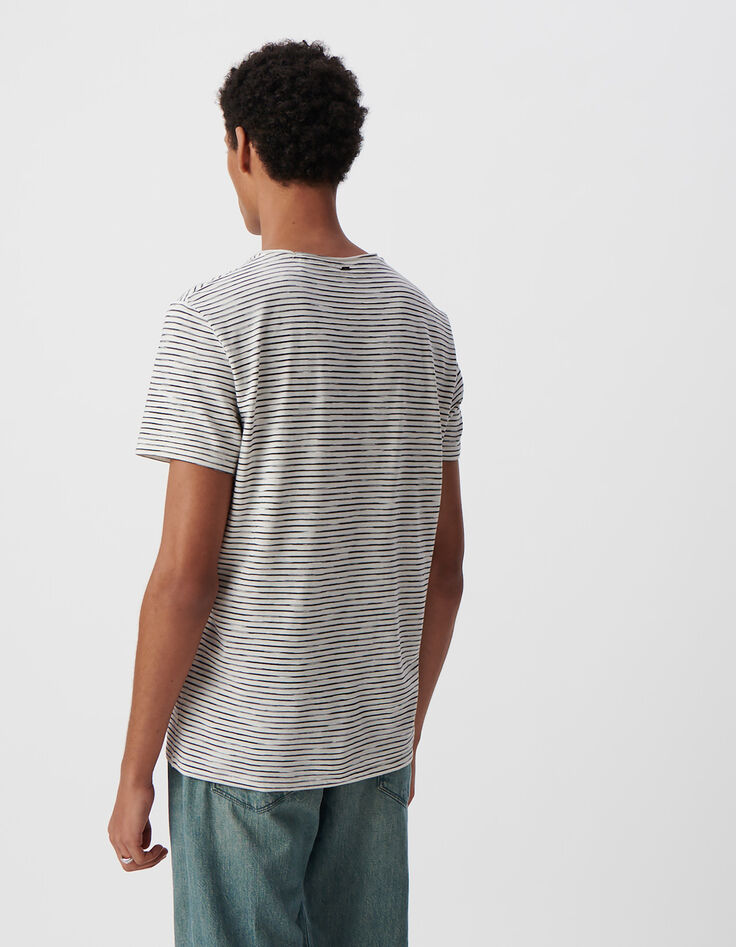 Camiseta marinera blanca rayas azul marino hombre-4