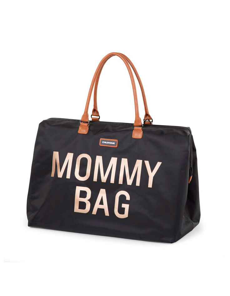 Zwarte luiertas Mommy Bag gouden letterprint CHILDHOME-6 Zwarte luiertas Mommy Bag gouden letterprint CHILDHOME-6