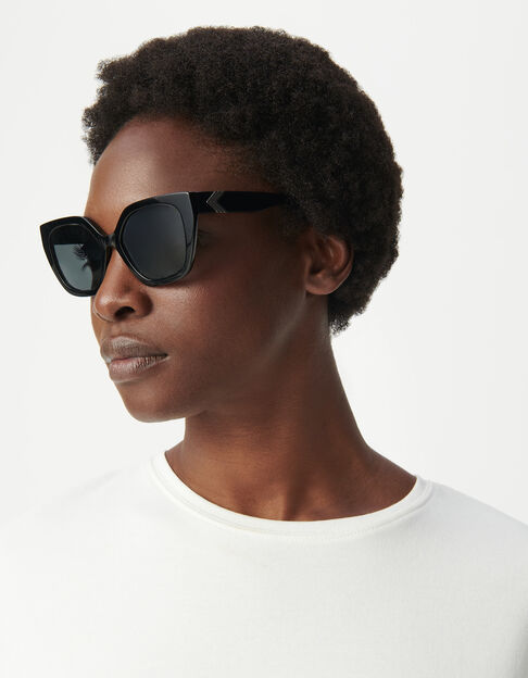 Lunettes solaires Carla noires verres gris - IKKS