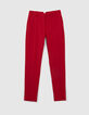Pantalon de costume coquelicot Femme-4