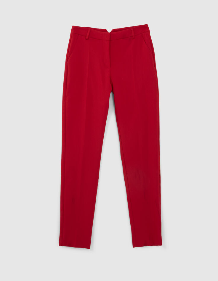 Pantalon de costume coquelicot Femme-4