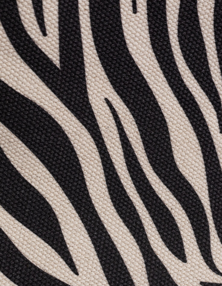 Shopping bag 1440 ecru canvas zebra pattern Size XL Women-7 Shopping bag 1440 ecru canvas zebra pattern Size XL Women-7