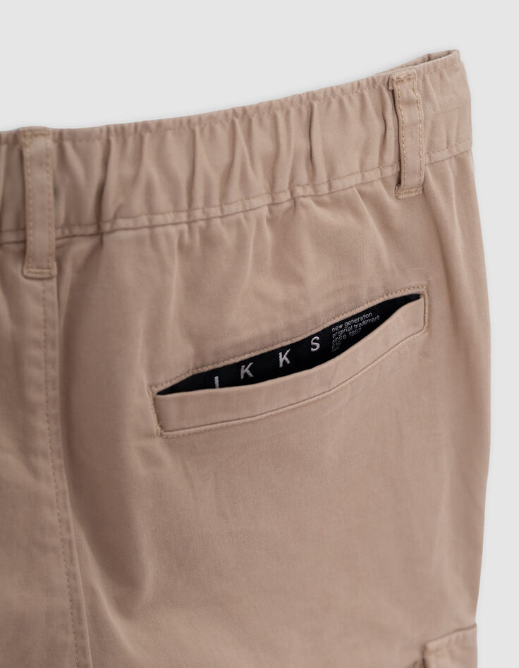Pantalón JOGGER beige de niño con cintura elástica-8 Pantalón JOGGER beige de niño con cintura elástica-8