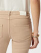 Beige high-waisted straight jeans-4