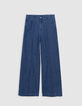 Blauwe LARGE jeans Waterless met opvallende vouwen meisjes-4