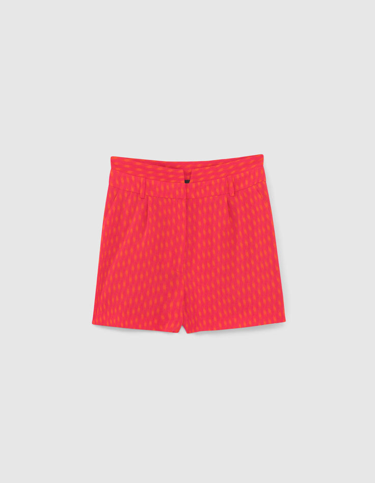Shorts traje estampado fucsia mujer-6 Shorts traje estampado fucsia mujer-6