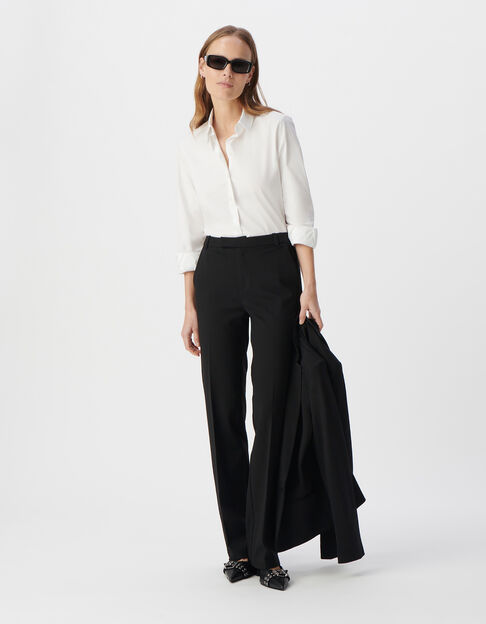 Women’s white long-sleeved shirt - IKKS