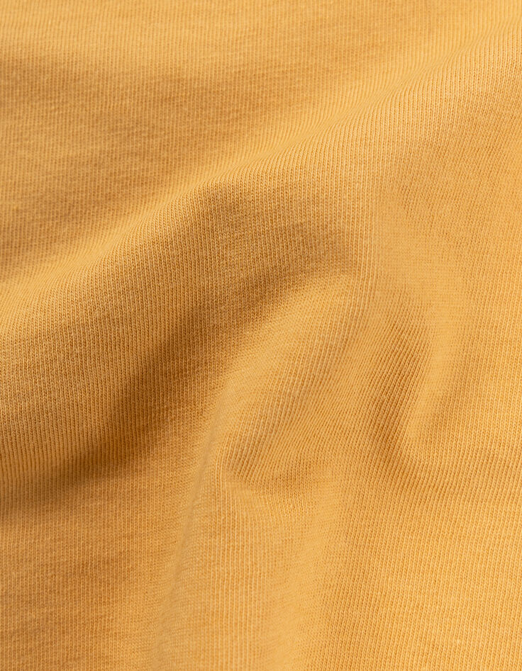 Yellow T-shirt organic cotton tiger on tree boy-7