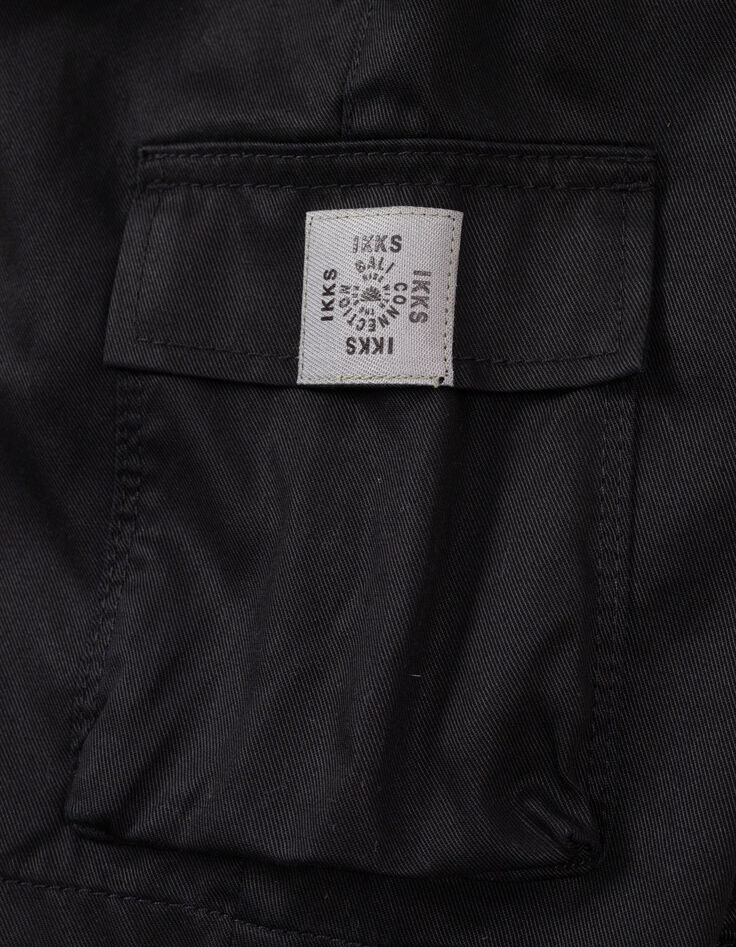 Bermudas jogger negras mix lyocell niño-7 Bermudas jogger negras mix lyocell niño-7